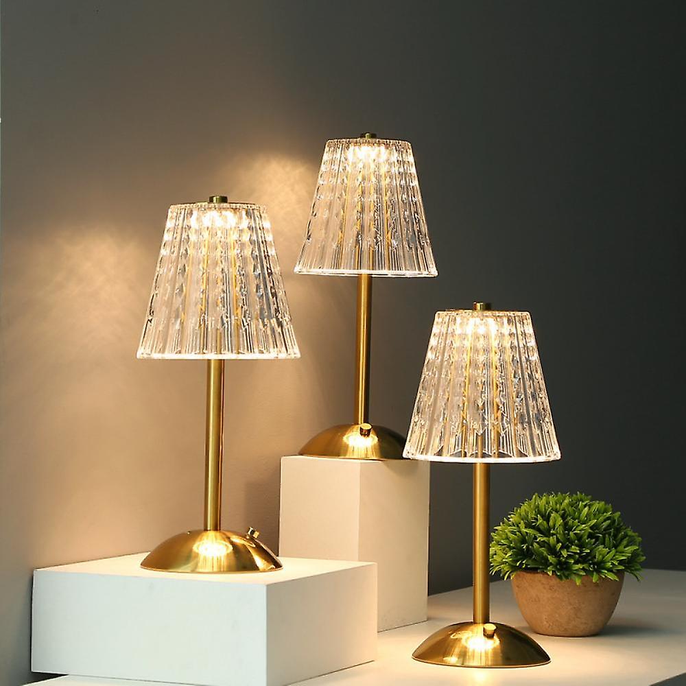 Gold Crystal Table Lamp