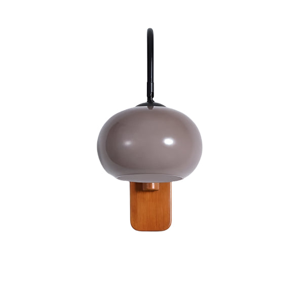 Bauhaus Khaki Rotating Glass Wall Light