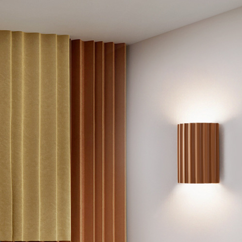Modern Half-Moon Resin Wall Sconce
