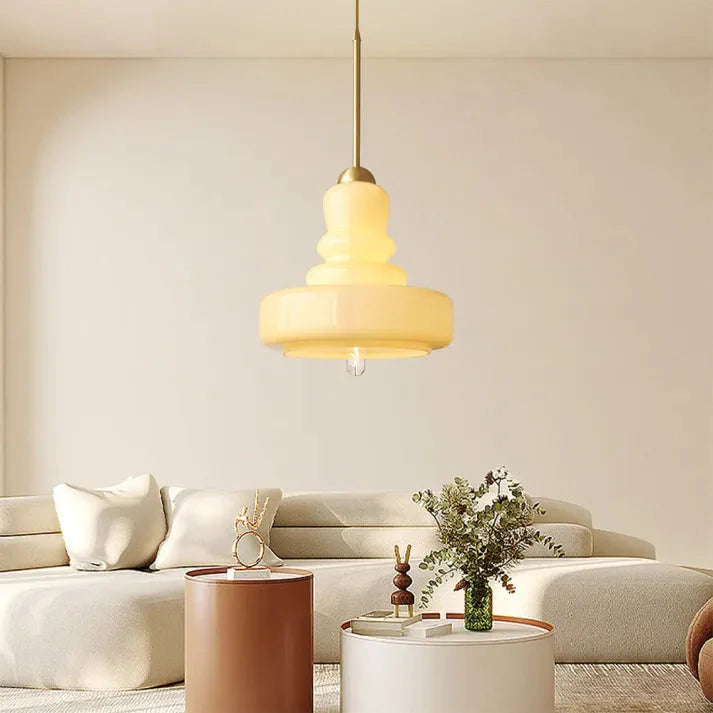 Bauhaus Pumpkin Glass Pendant Light