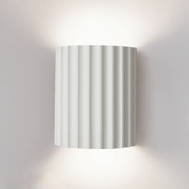 Modern Half-Moon Resin Wall Sconce