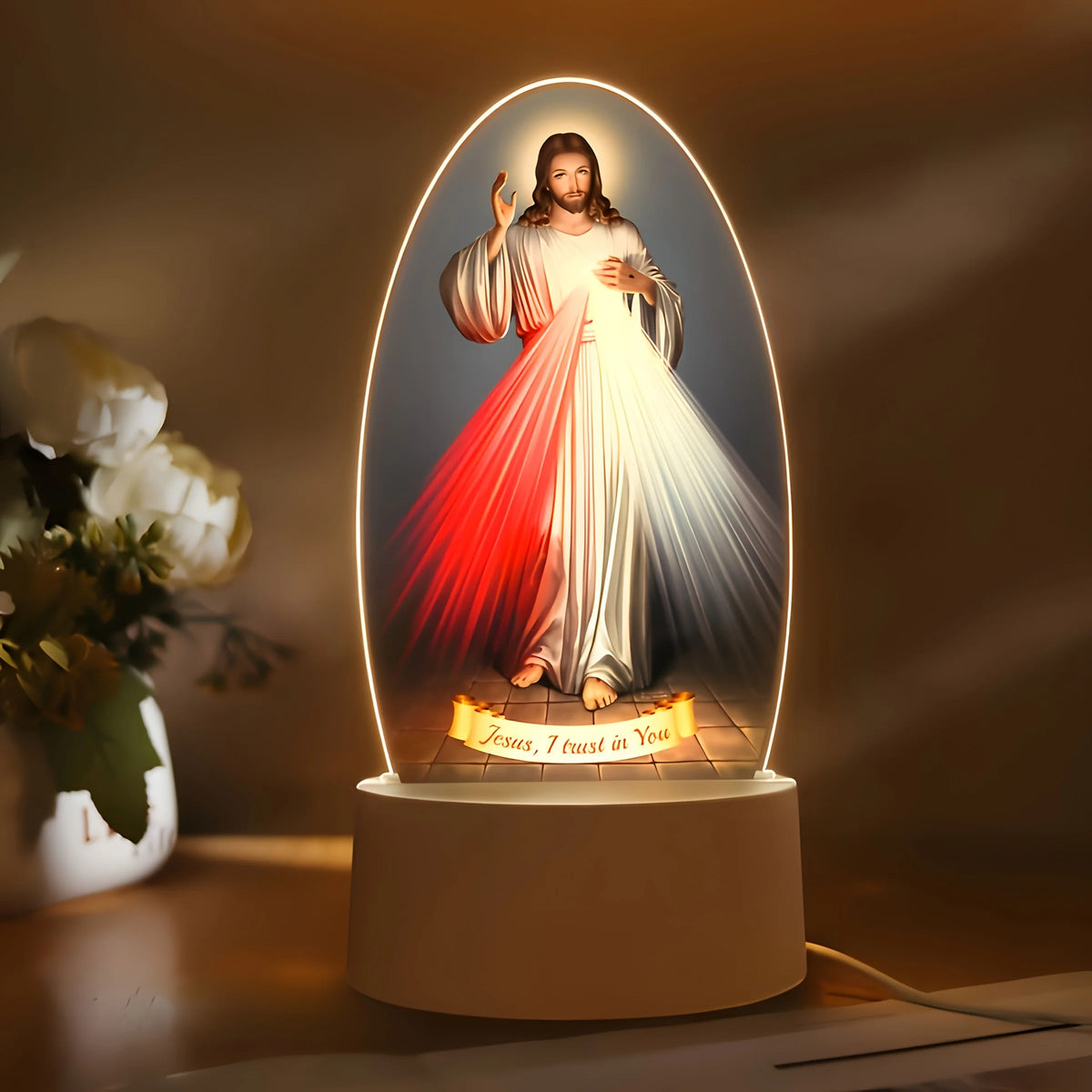 Divine Mercy Jesus Lamp