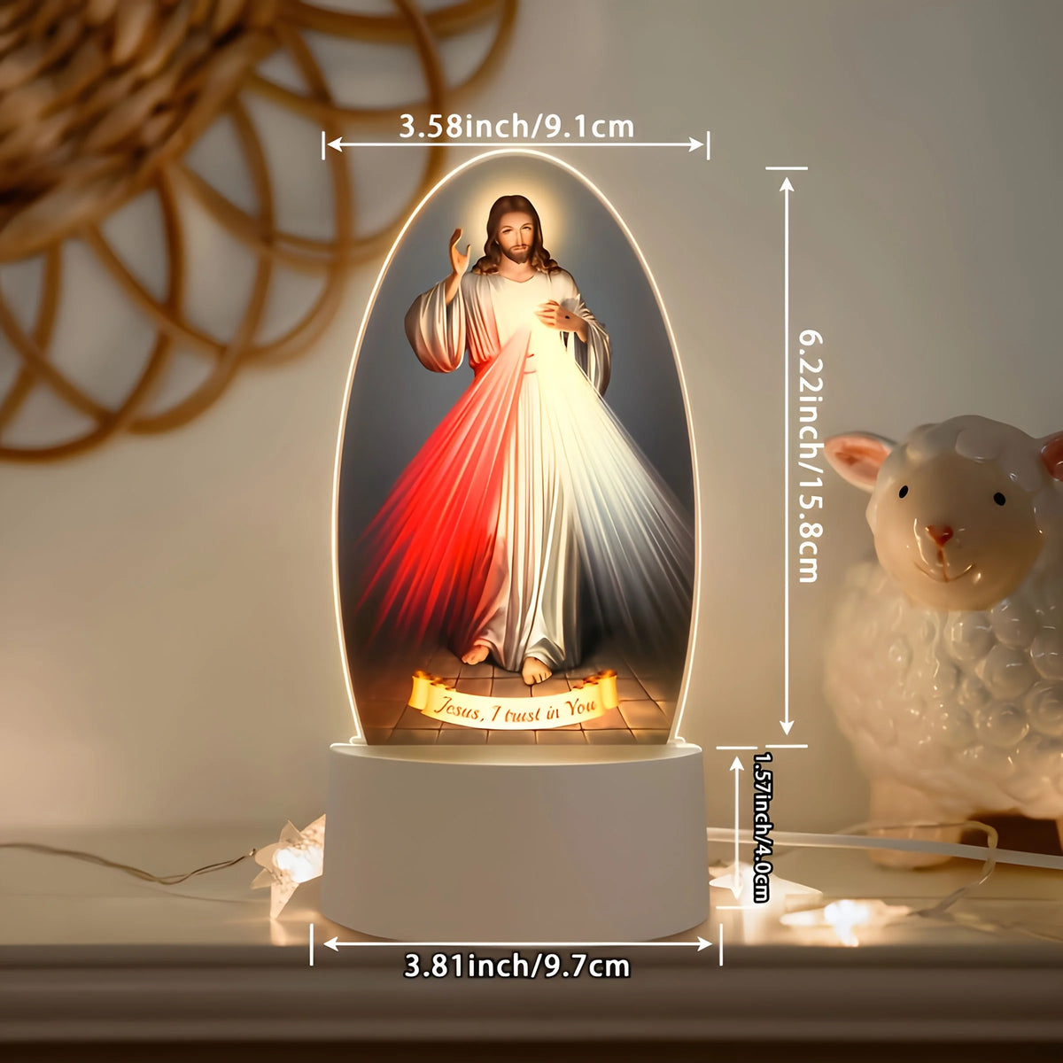Divine Mercy Jesus Lamp