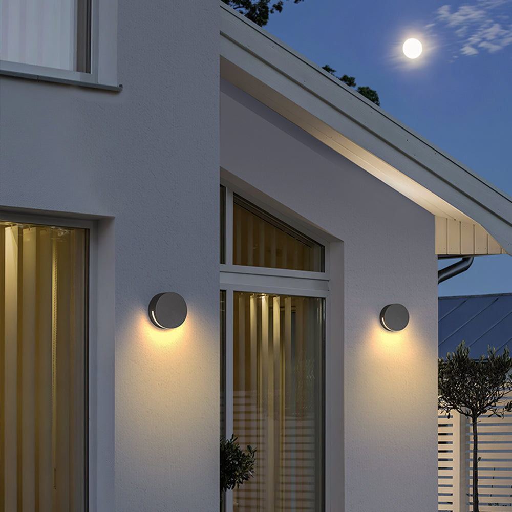 Round Glass Waterproof Outdoor Wall Light