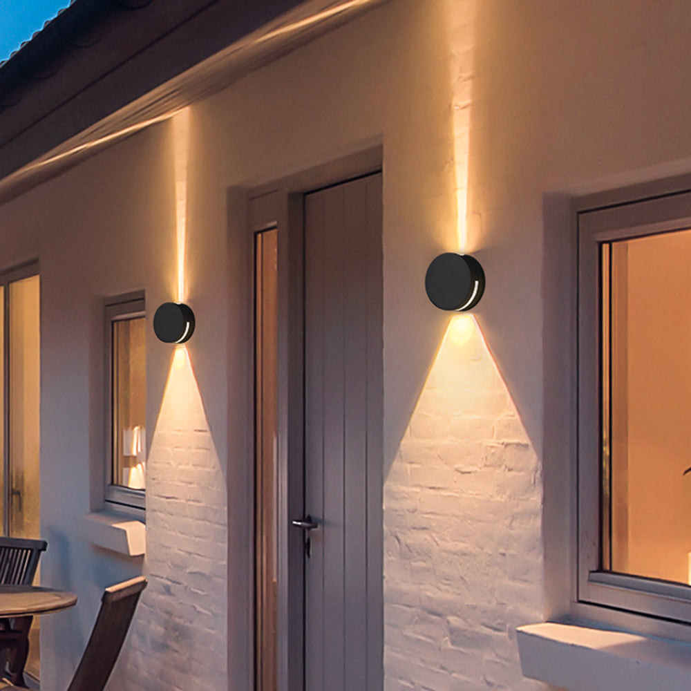 Round Glass Waterproof Outdoor Wall Light