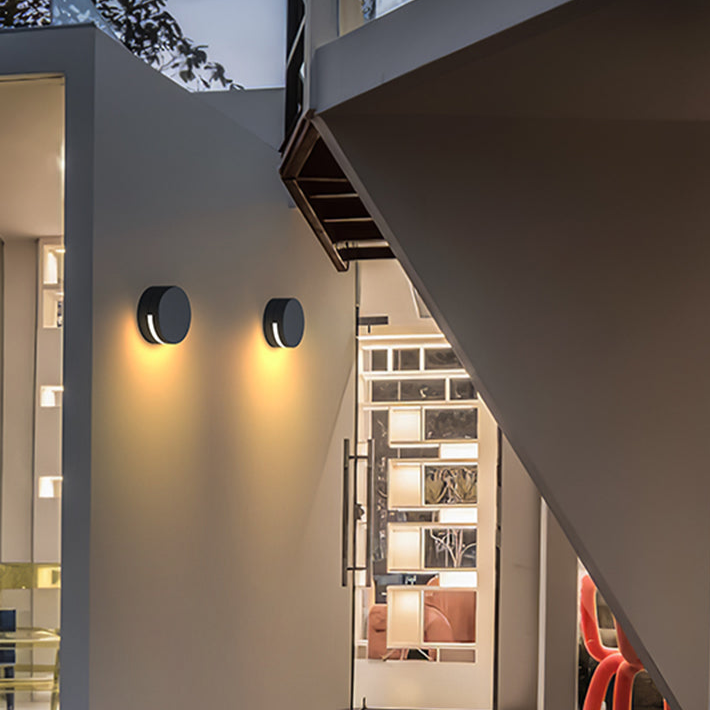 Round Glass Waterproof Outdoor Wall Light