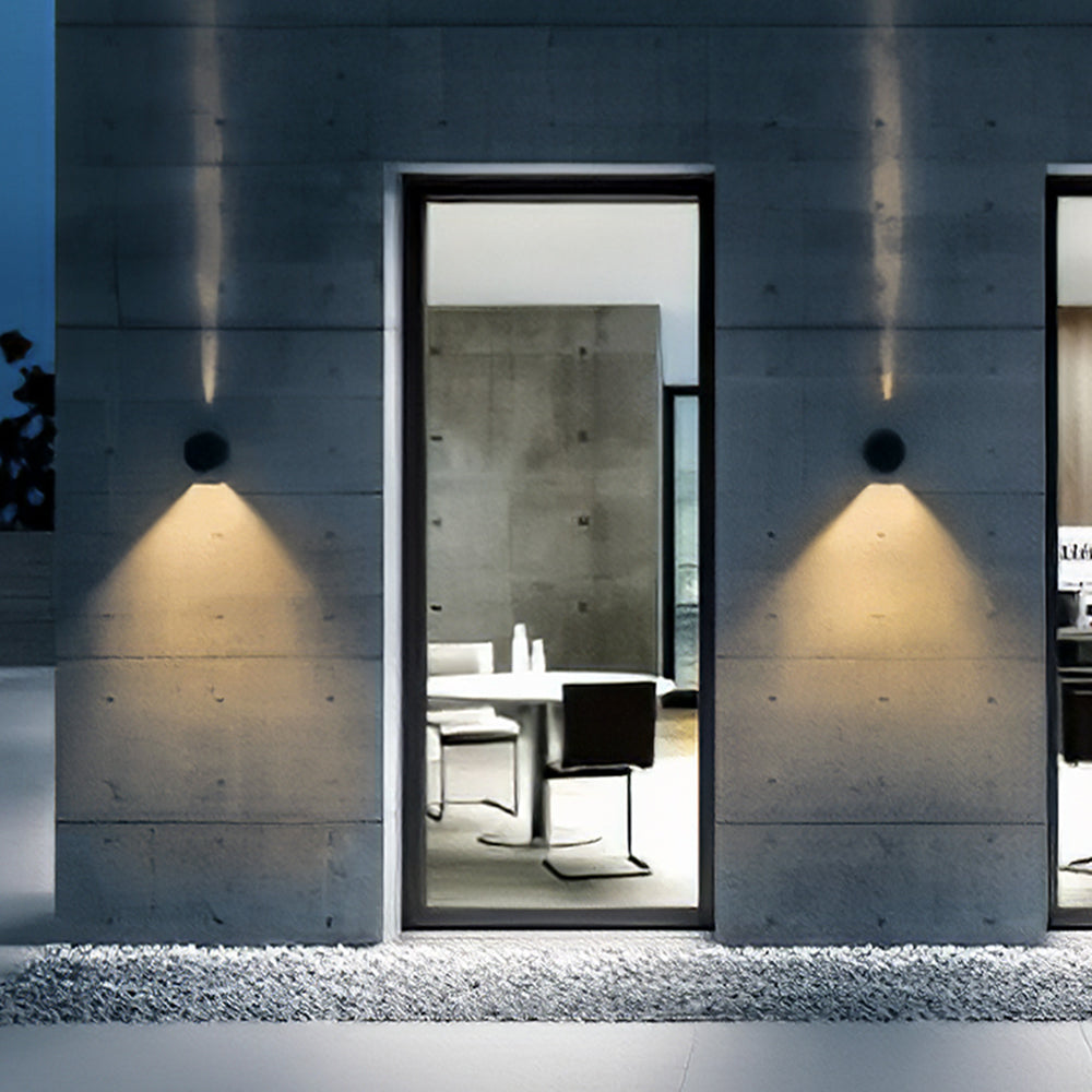 Round Glass Waterproof Outdoor Wall Light