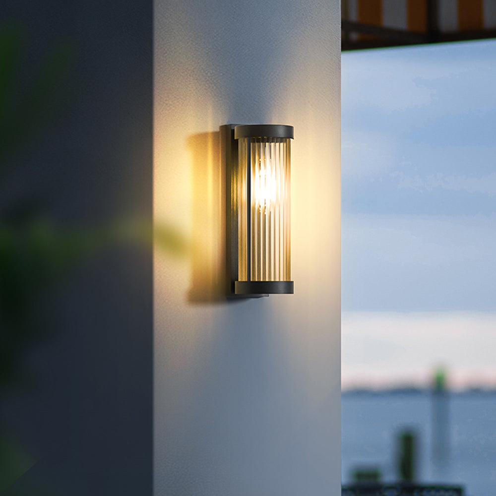 Cylindrical Solar Outdoor Lamp