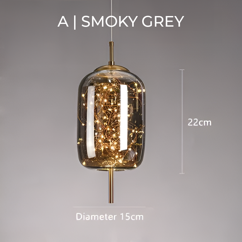 Essence Brown Glass Pendant Light