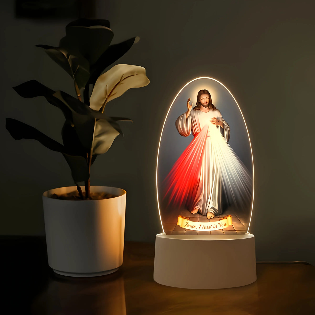 Divine Mercy Jesus Lamp