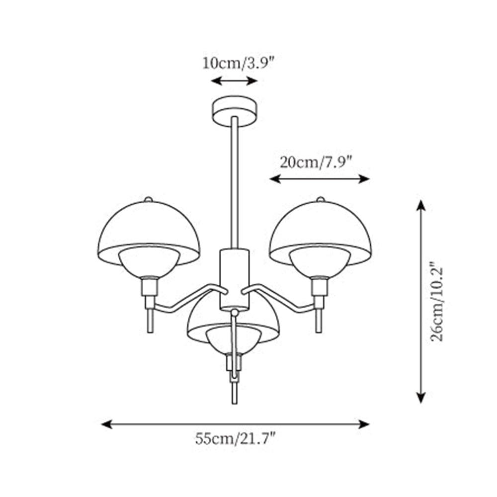 French Bubble Cream Chandelier