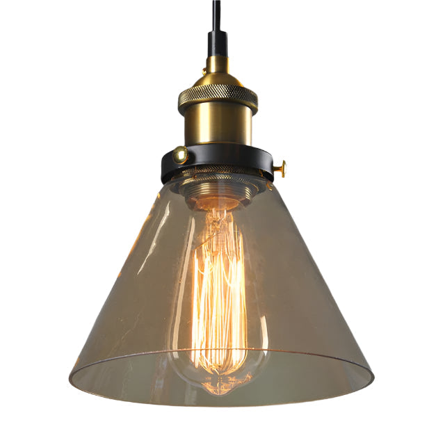 Antique Vintage Glass Pendant Light
