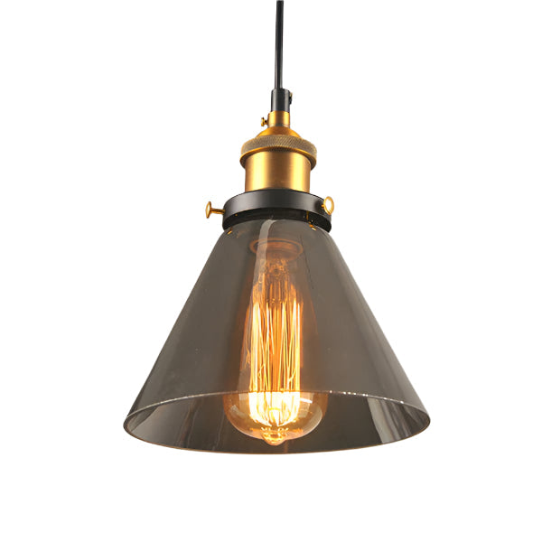 Antique Vintage Glass Pendant Light