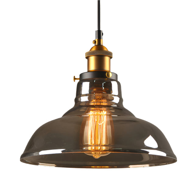 Antique Vintage Glass Pendant Light