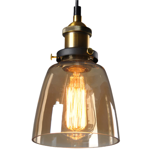 Antique Vintage Glass Pendant Light