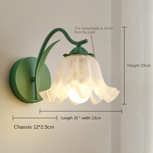 French Retro Flower Wall Lamp