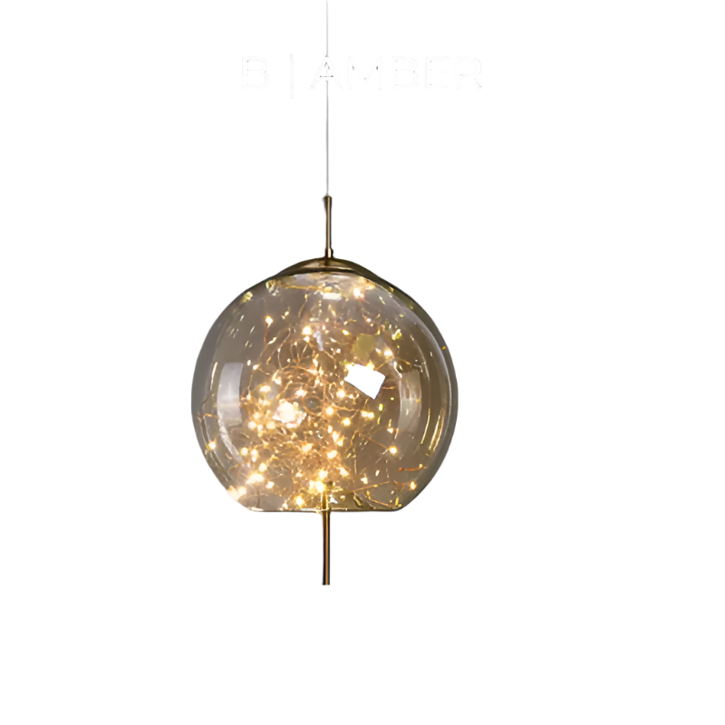 Essence Brown Glass Pendant Light