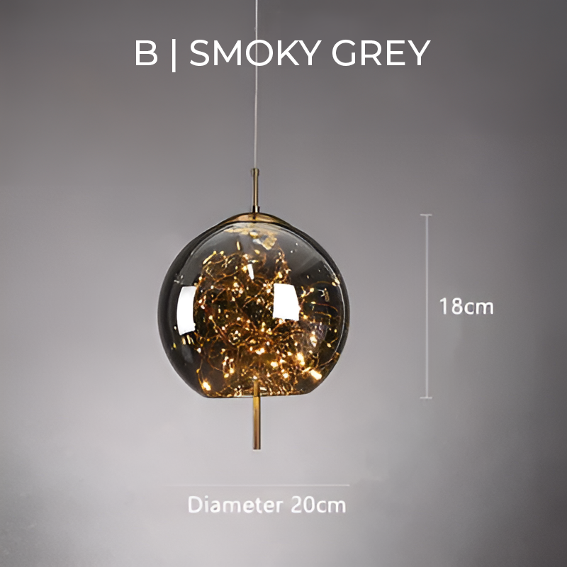 Essence Brown Glass Pendant Light