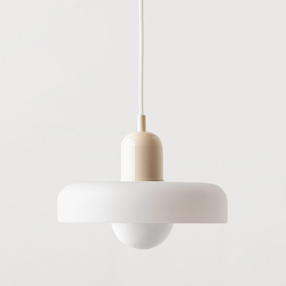 Bauhaus Colored Glass Pendant Light
