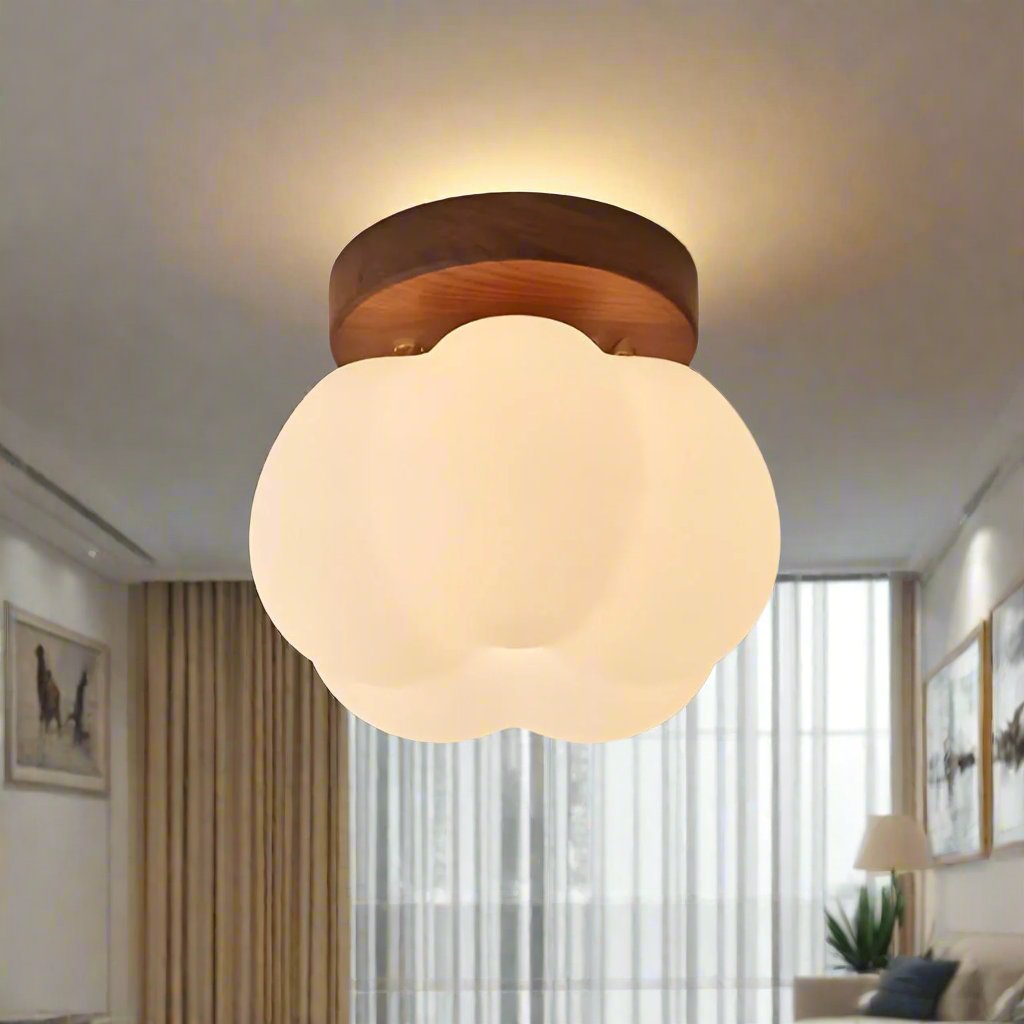 Pumpkin Flush Ceiling Light