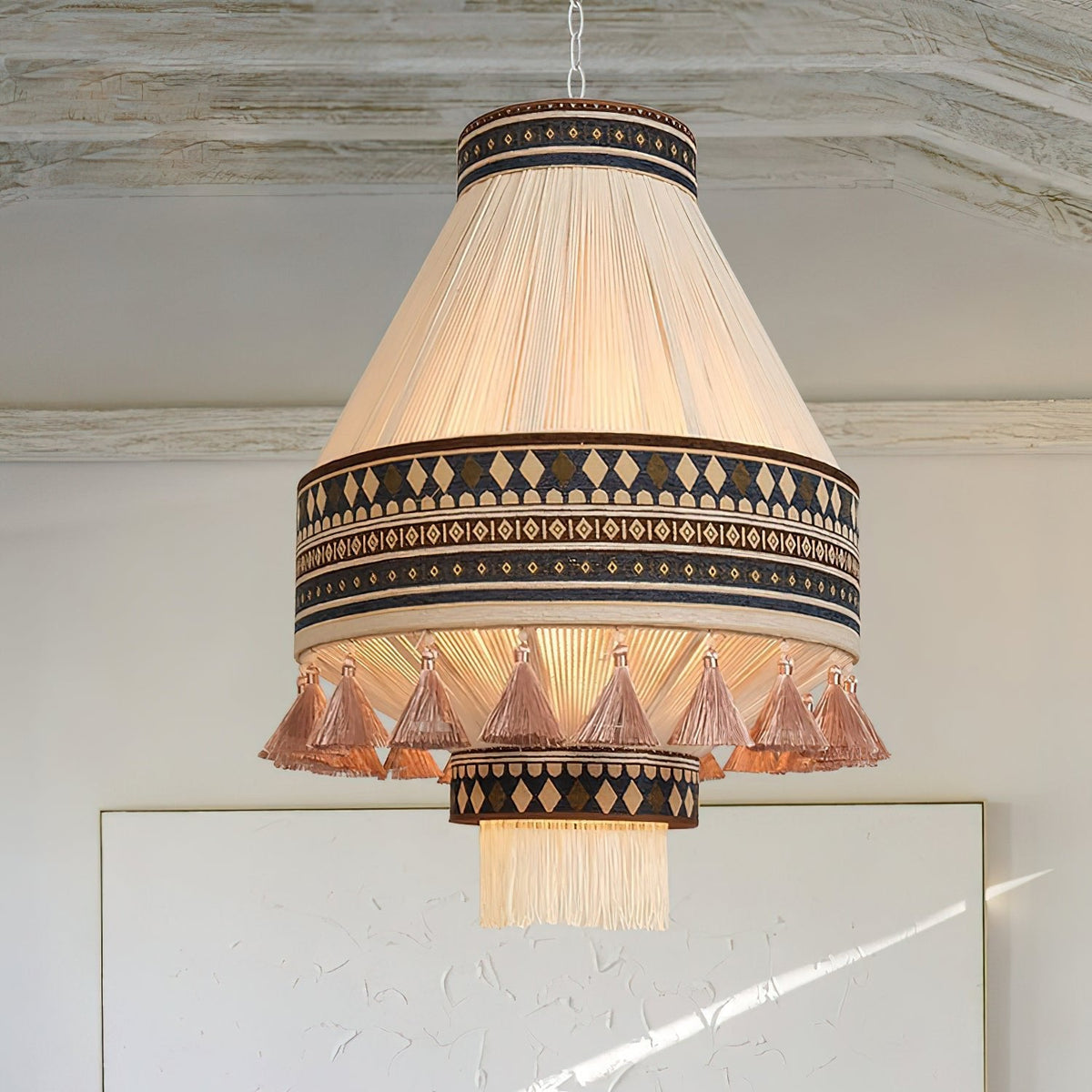 Bohemian Fringe Pendant Light