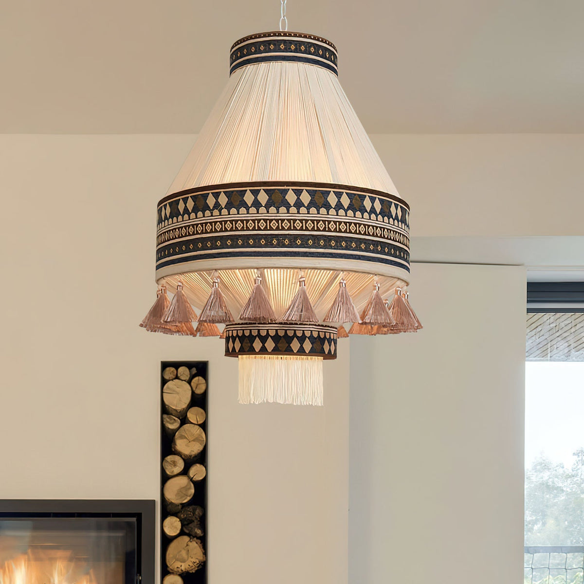 Bohemian Fringe Pendant Light
