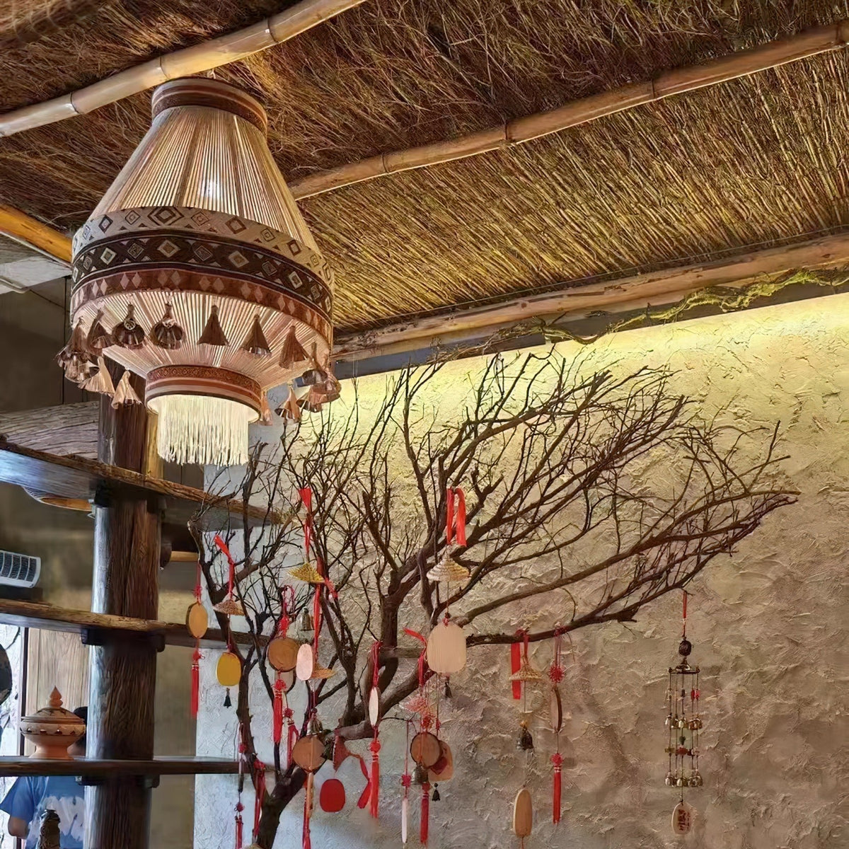 Bohemian Fringe Pendant Light
