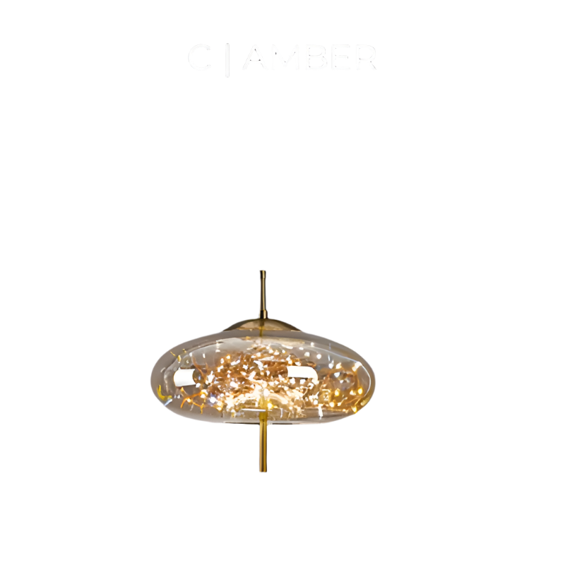 Essence Brown Glass Pendant Light