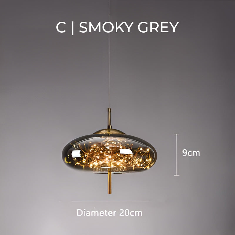 Essence Brown Glass Pendant Light