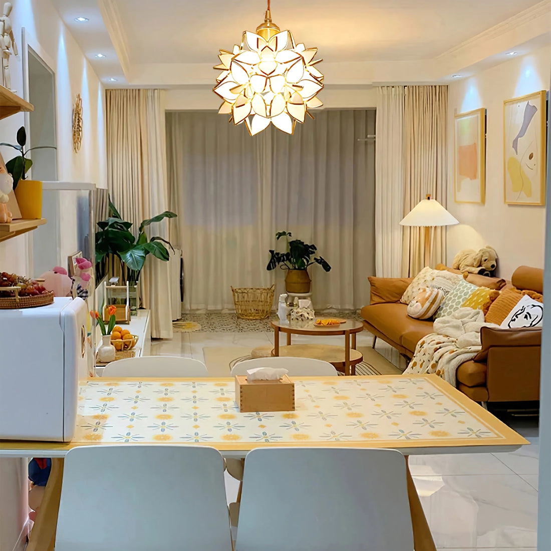 Capiz Pendant Light