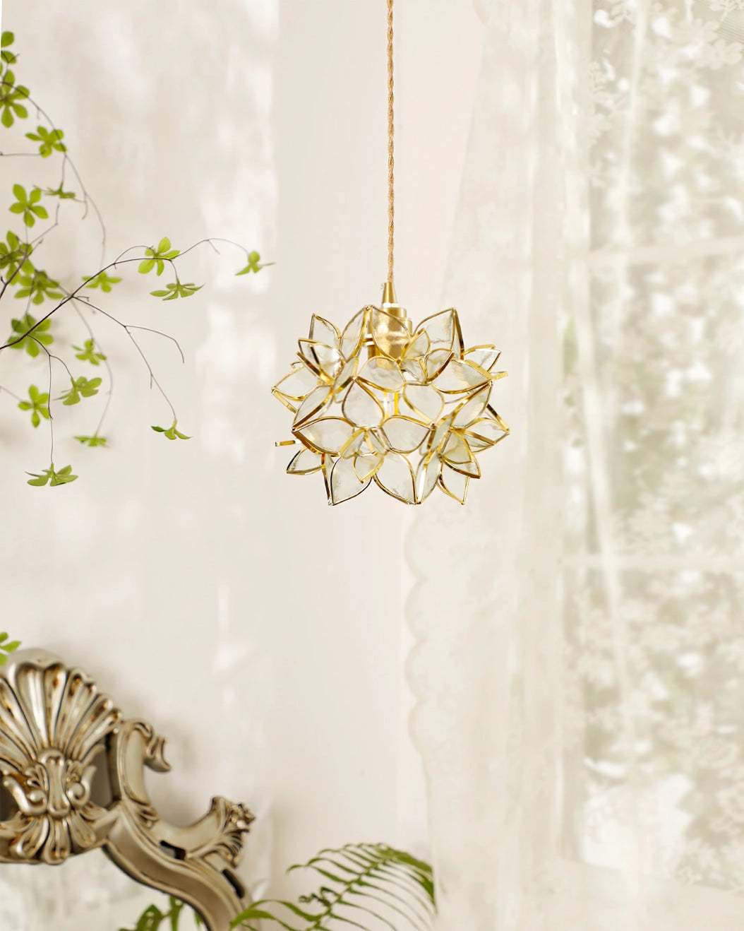 Capiz Pendant Light