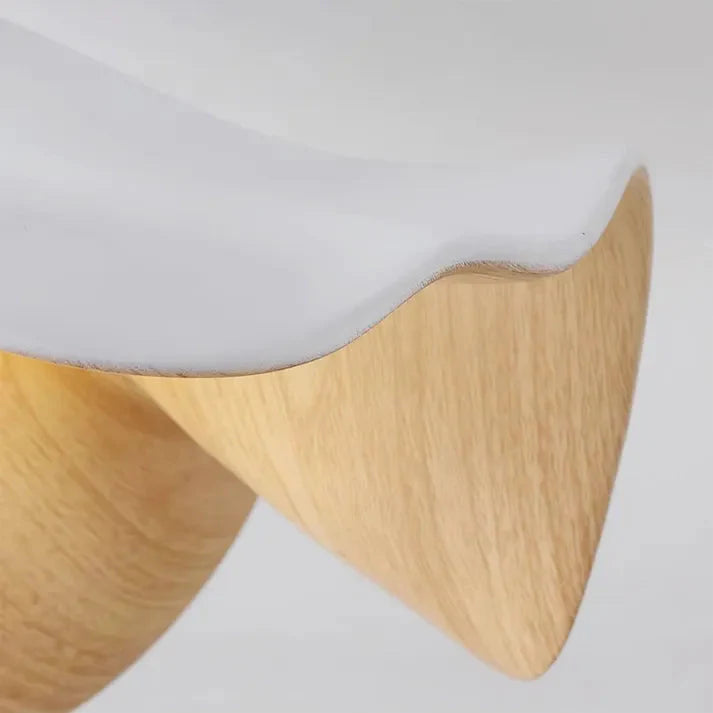 Nordic Wooden Lotus Ceiling Light