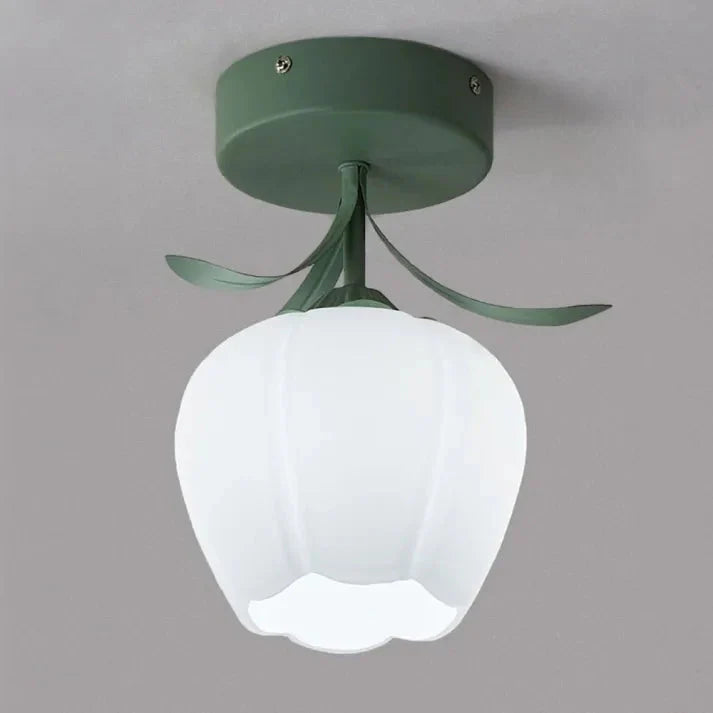 French Tiffany Mini Flower Ceiling Light