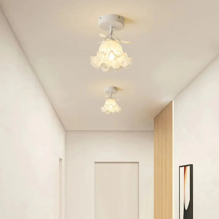 French Tiffany Mini Flower Ceiling Light