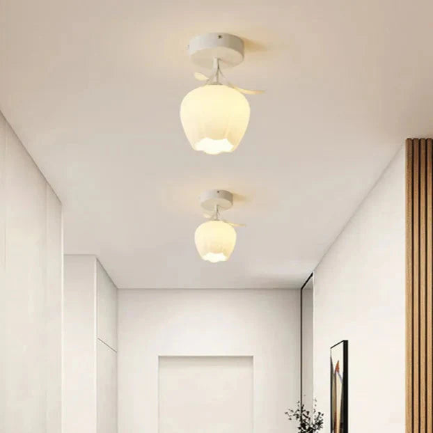 French Tiffany Mini Flower Ceiling Light