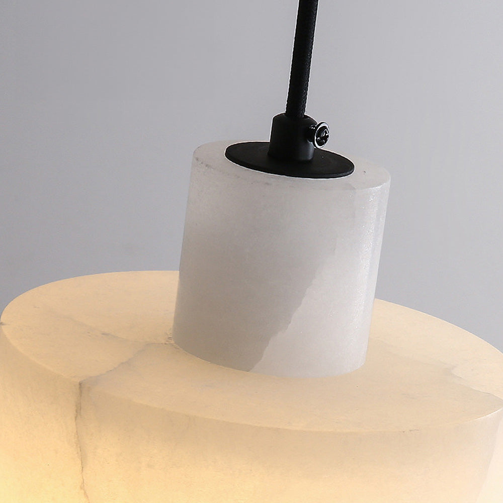 Scandinavian White Marble Pendant