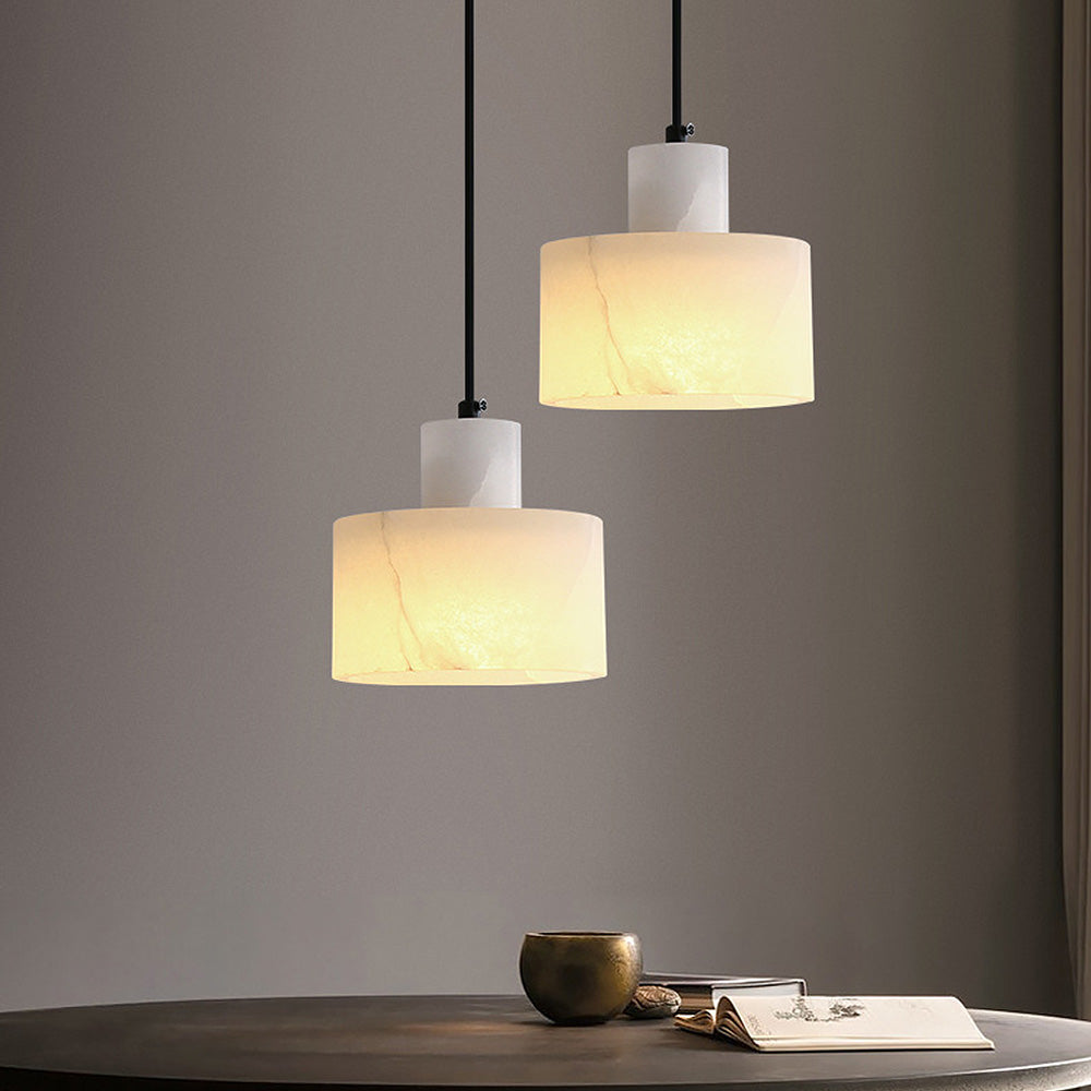 Scandinavian White Marble Pendant