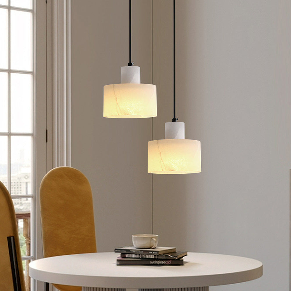 Scandinavian White Marble Pendant