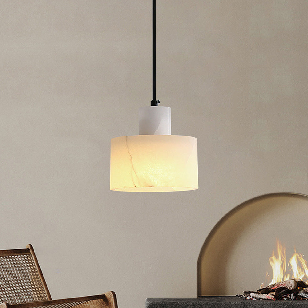 Scandinavian White Marble Pendant