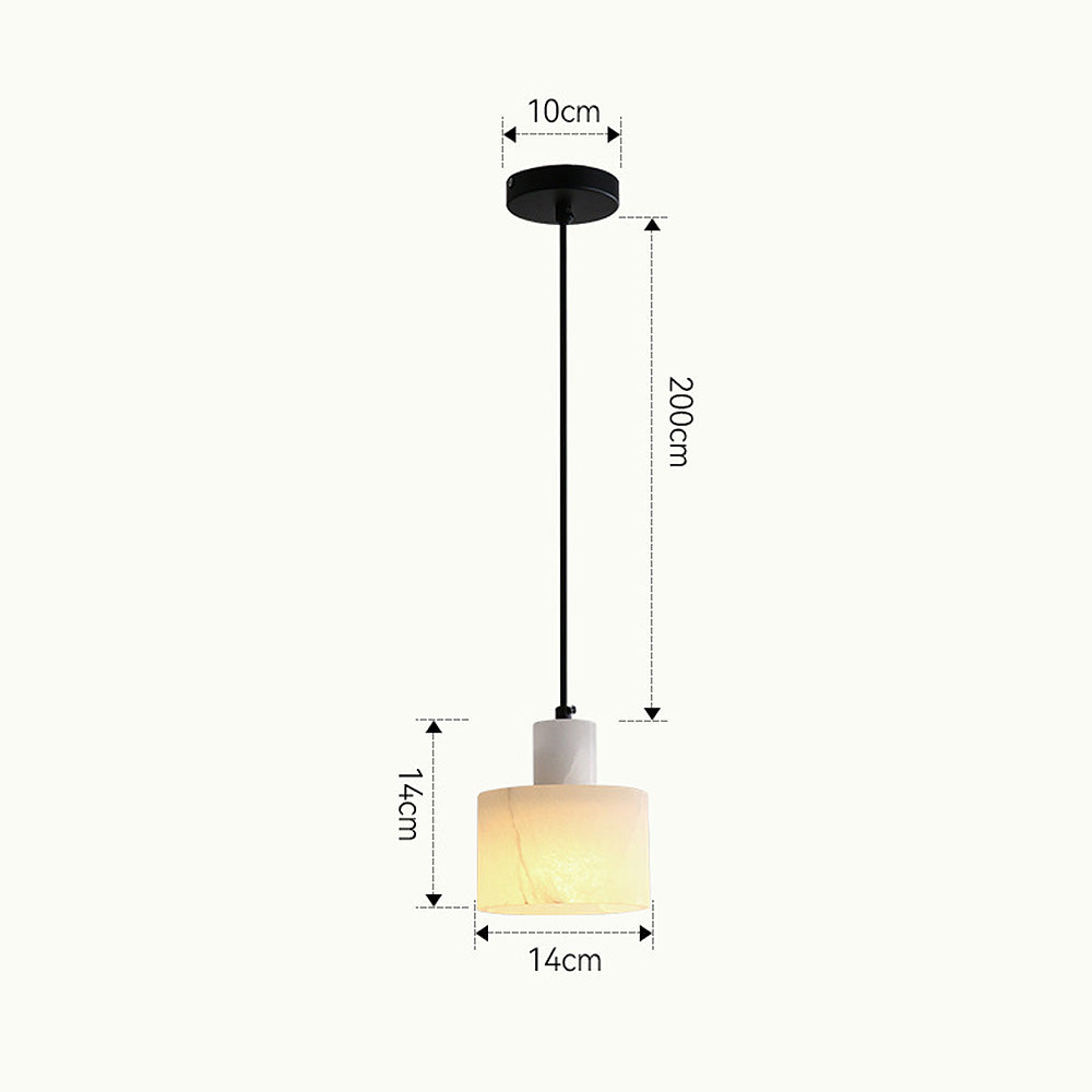 Scandinavian White Marble Pendant