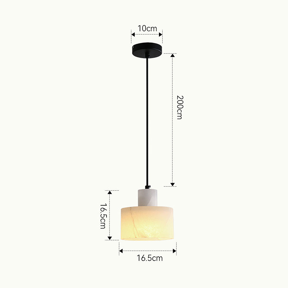 Scandinavian White Marble Pendant