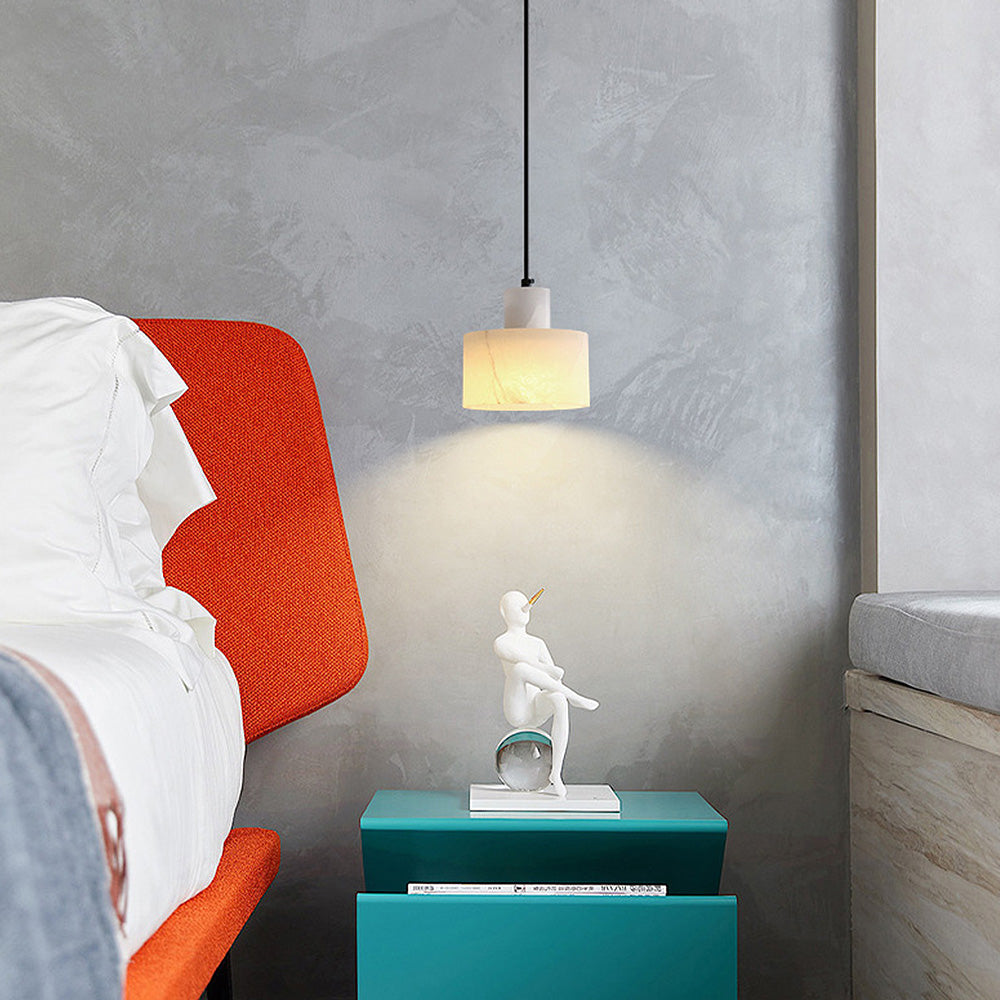 Scandinavian White Marble Pendant