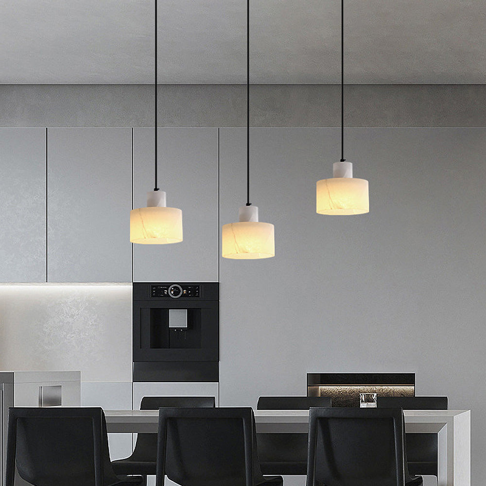 Scandinavian White Marble Pendant