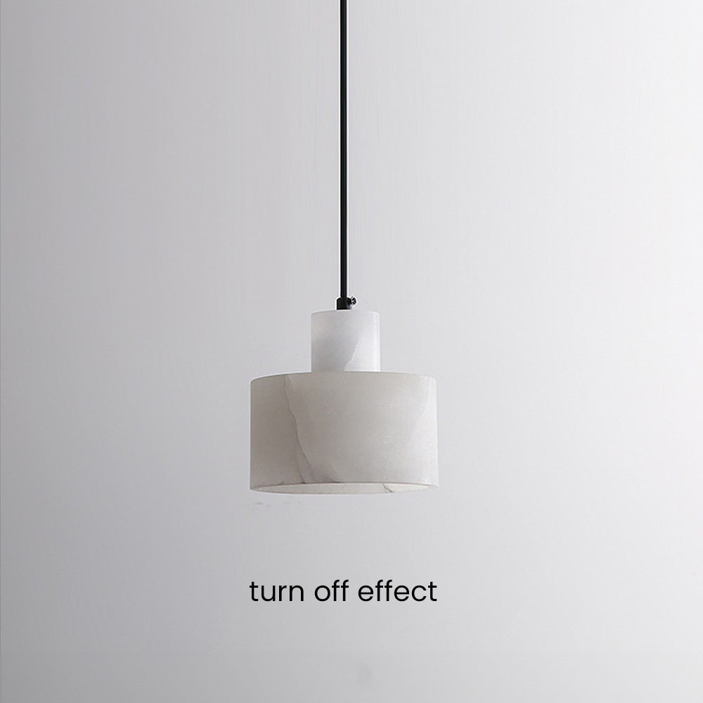 Scandinavian White Marble Pendant