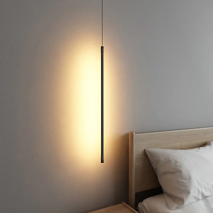 Minimalist Long LED Pendant Light