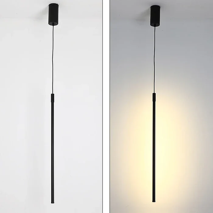 Minimalist Long LED Pendant Light