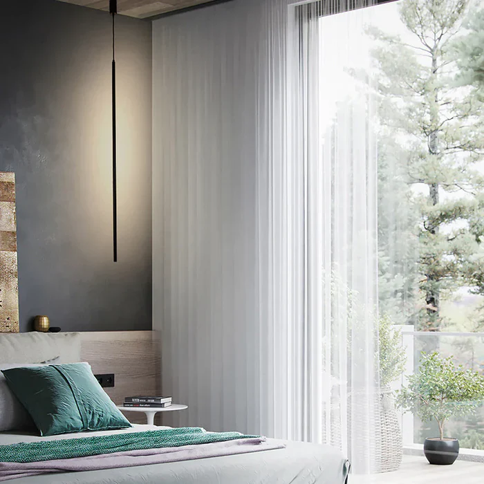 Minimalist Long LED Pendant Light