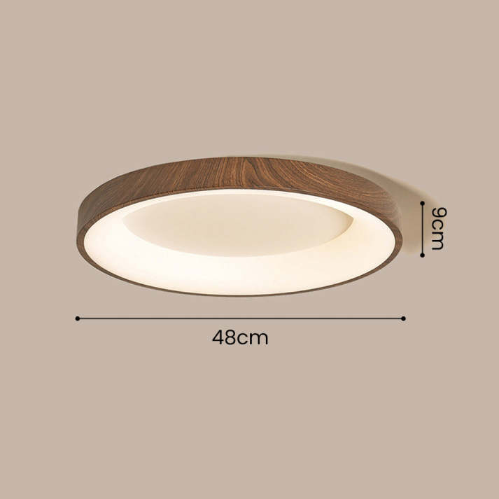 Natural Wood Ceiling Light