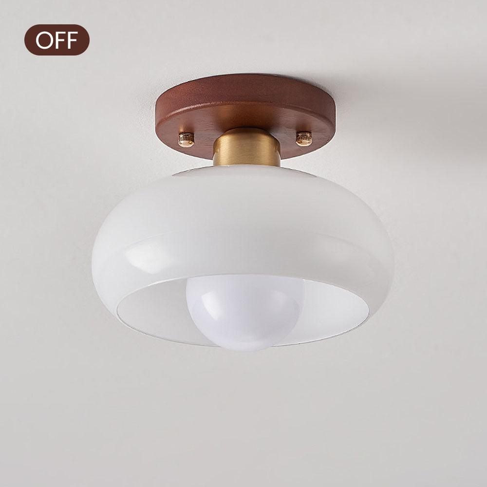 Vintage White Hallway Ceiling Light