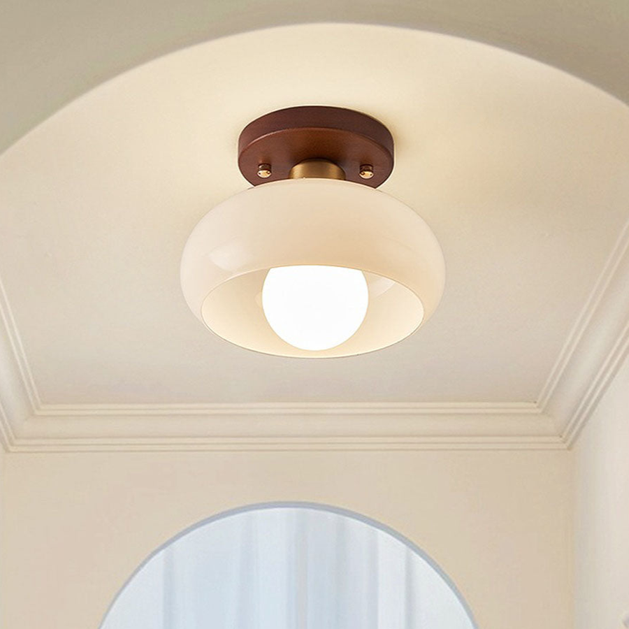 Vintage White Hallway Ceiling Light